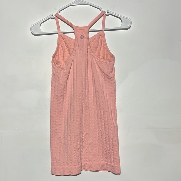 Athleta Pink Racerback Textured Stretchy Tank Top Size Small - Picture 7 of 9